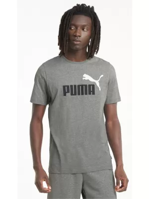 Herren-T-Shirt PUMA ESS+ 2 COL LOGO TEE 586759-03 GRAU