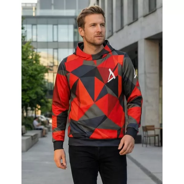  Premium-Sweatshirt für Herren ALTISPORT VOJ/ALM007MI01 ROT 