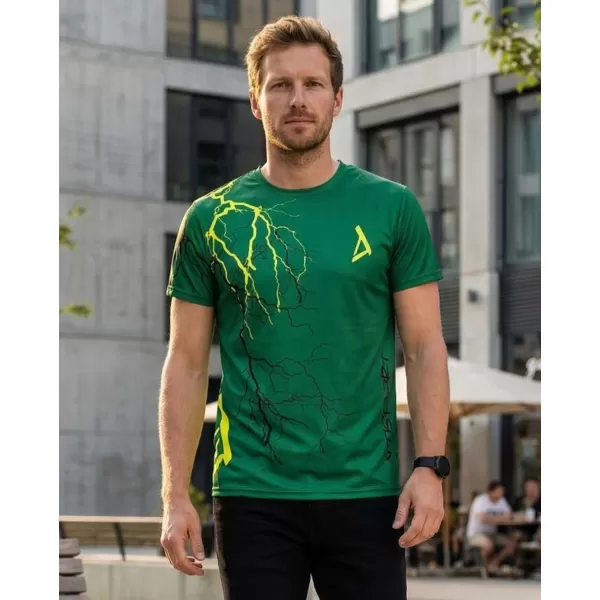  Premium-T-Shirt für Herren ALTISPORT VOJ/ALM004TR01 FLASCHENGRÜN 