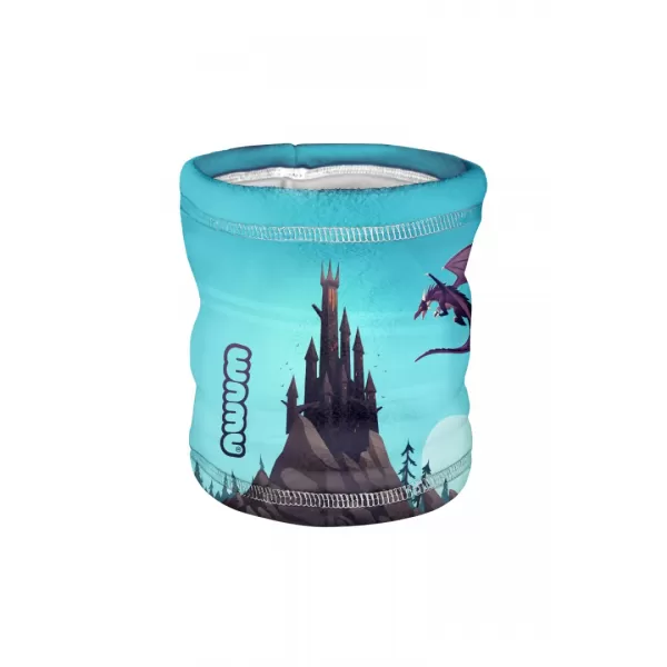  Fleece-Halstuch für Kinder WAMU DRAGON FANTASY BLAU 