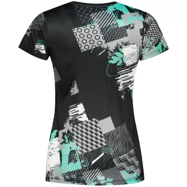  Hochwertiges Funktions-T-Shirt für Damen ALTISPORT VOJ/ALW009TR01 SCHWARZ/TÜRKIS 