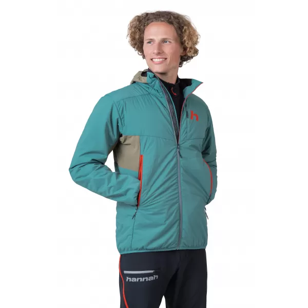  Herrenjacke HANNAH KECHU HOODY ÖLBLAU/GEBRANNTES OLIV 