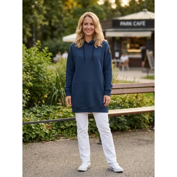  Erweitertes Damen-Sweatshirt mit Kapuze SAM 73 TRUDY WM 782 STAHLBLAU 