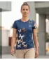 Hochwertiges Funktions-T-Shirt für Damen ALTISPORT VOJ/ALW002TR01 MARINE/BRAUN