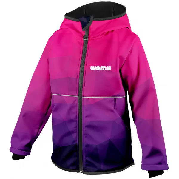  Baby Softshell Jacke WAMU MOZAIKA LILA 