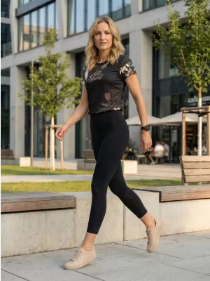 Hochwertiges Funktions-T-Shirt für Damen ALTISPORT VOJ/ALW009TR01 SCHWARZ BRAUN