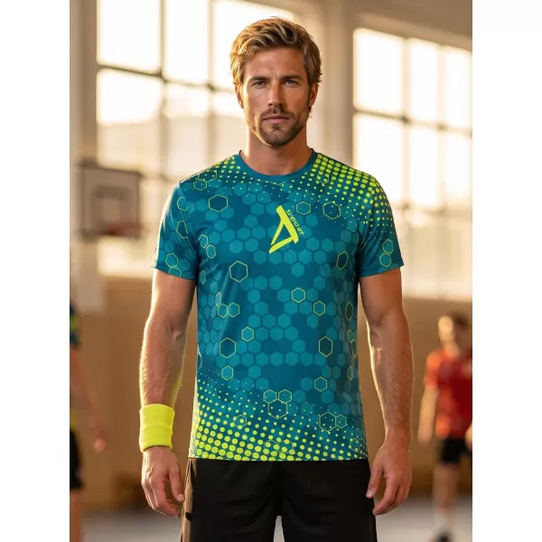 Hochwertiges Funktions-T-Shirt für Herren ALTISPORT VOJ/ALM005TR01 KEROSIN/GELB 