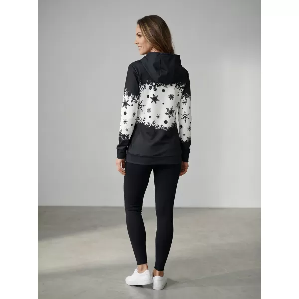  Premium-Sweatshirt für Damen ALTISPORT VOJ/ALWVN2MI01 SCHWARZ 