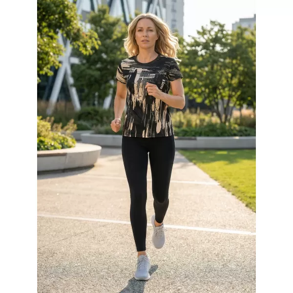  Hochwertiges Funktions-T-Shirt für Damen ALTISPORT VOJ/ALW010TR01 SCHWARZ BRAUN 