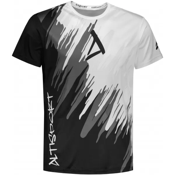  Hochwertiges Funktions-T-Shirt für Herren ALTISPORT VOJ/ALM006TR01 SCHWARZ UND WEIß 