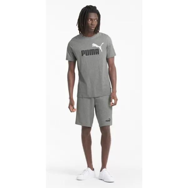  Herren-T-Shirt PUMA ESS+ 2 COL LOGO TEE 586759-03 GRAU 