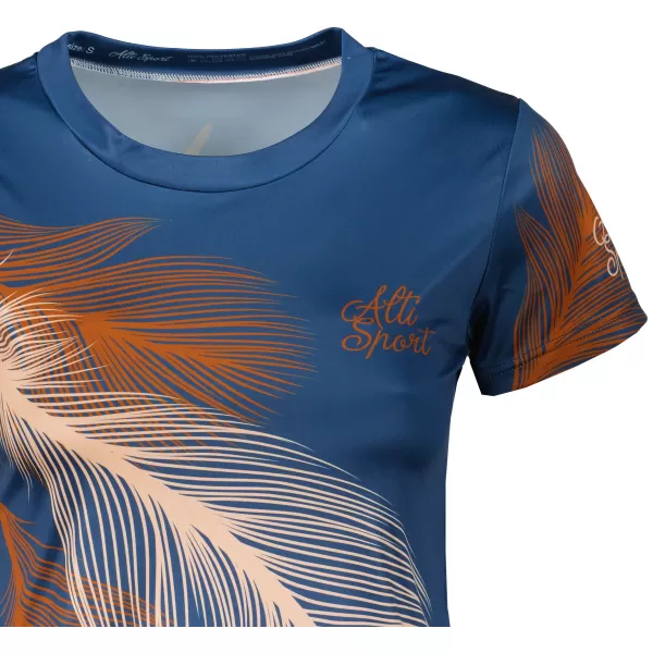  Hochwertiges Funktions-T-Shirt für Damen ALTISPORT VOJ/ALW001TR01 MARINE/BRAUN 