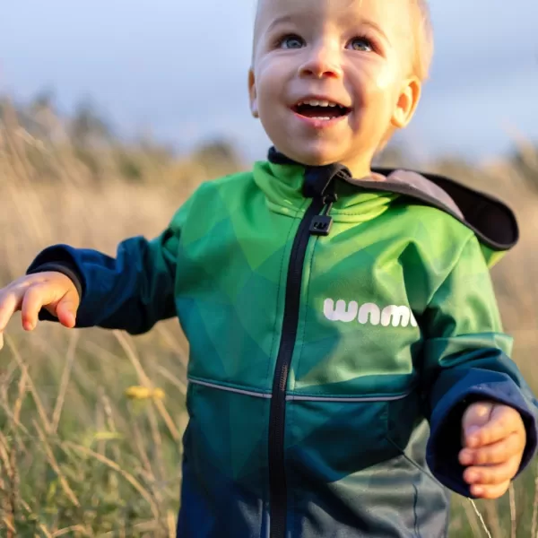  Baby Softshell Jacke WAMU MOZAIKA GRÜN 