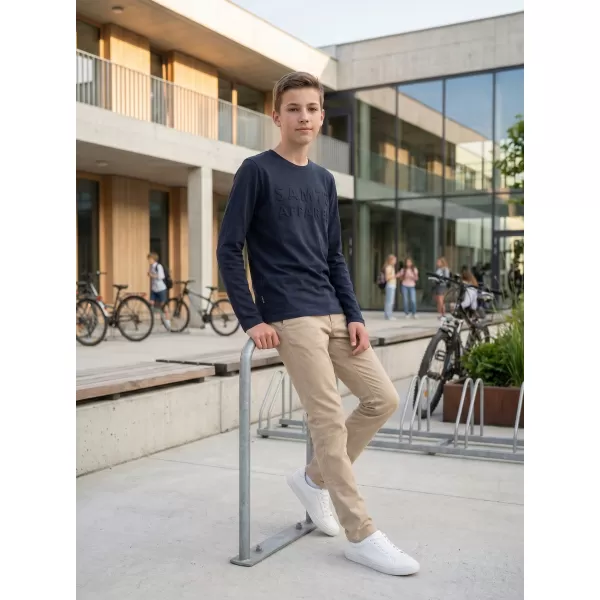  Jungen-T-Shirt mit langen Ärmeln SAM 73 CELDOR KT 501 DUNKELBLAU 