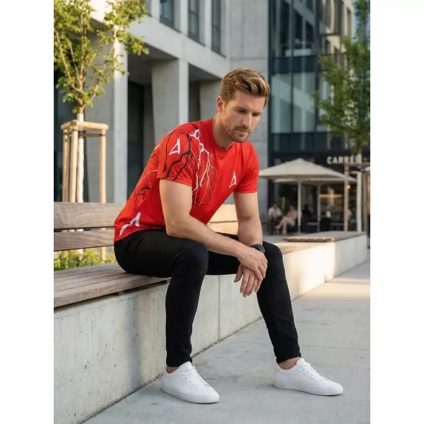  Premium-T-Shirt für Herren ALTISPORT VOJ/ALM004TR01 ROT 