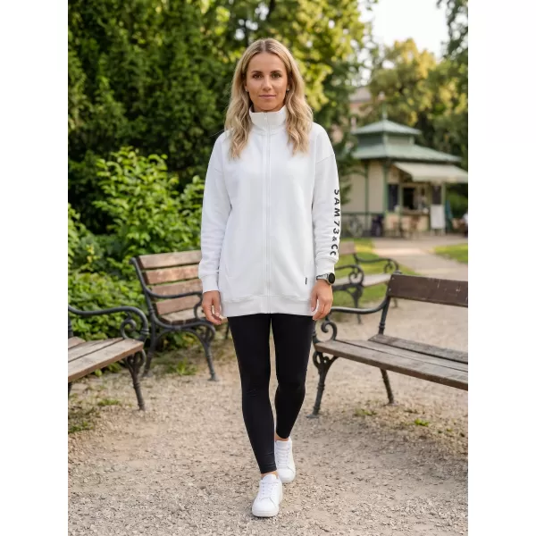  Erweitertes Damen-Sweatshirt SAM 73 ASAJJ WM 781 CREMEFARBEN 