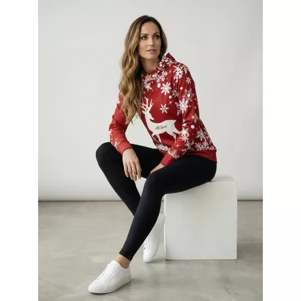  Premium-Sweatshirt für Damen ALTISPORT VOJ/ALWVN5MI01 ROT 