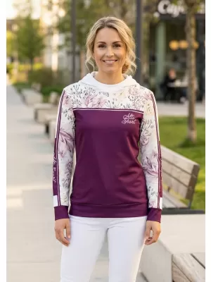 Premium-Sweatshirt für Damen ALTISPORT VOJ/ALW008MI01 BURGUND