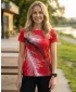 Hochwertiges Funktions-T-Shirt für Damen ALTISPORT VOJ/ALW001TR01 ROT