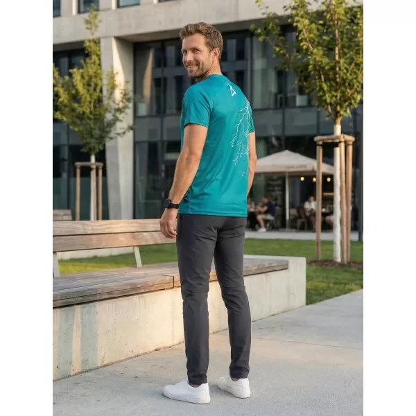  Premium-T-Shirt für Herren ALTISPORT VOJ/ALM004TR01 KEROSIN/WEIß 