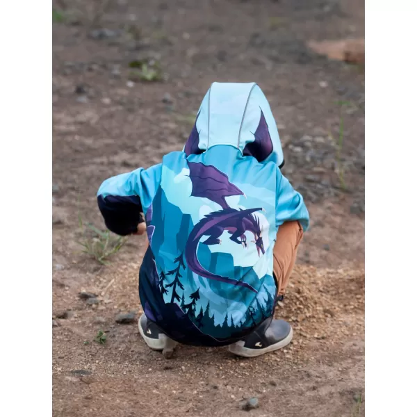  Baby Softshell Jacke WAMU DRAGON FANTASY BLAU 