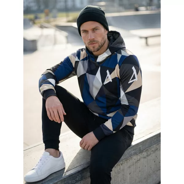  Premium-Sweatshirt für Herren ALTISPORT VOJ/ALM007MI01 MARINEBLAU/BRAUN 