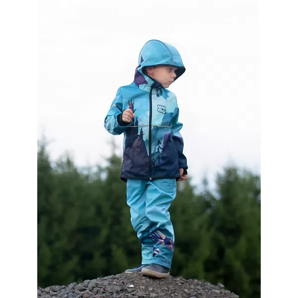  Baby Softshell Jacke WAMU DRAGON FANTASY BLAU 