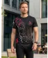 Premium-T-Shirt für Herren ALTISPORT VOJ/ALM004TR01 SCHWARZ UND ROT