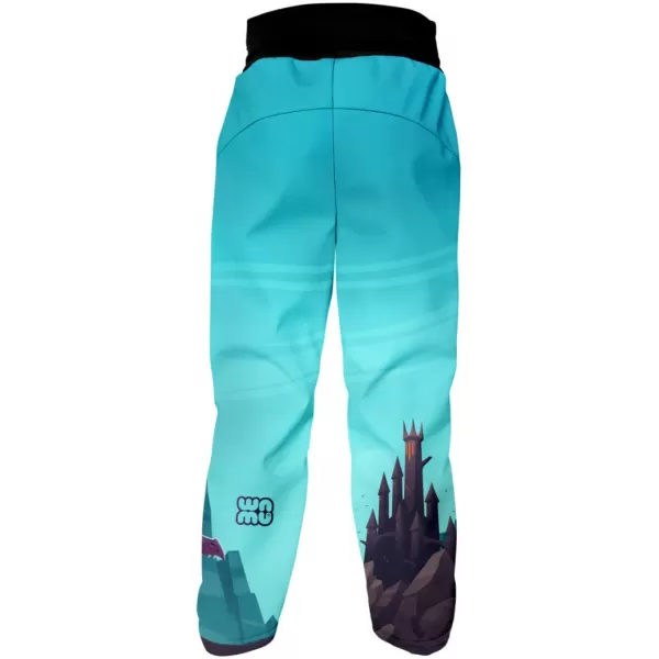  Softshellhose für Kinder WAMU DRAGON FANTASY BLAU 