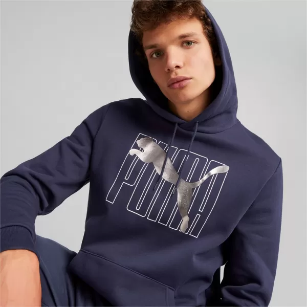  Herren-Sweatshirt PUMA ESS+ LOGO LAB HOLIDAY HOODIE FL 675924-06 BLAU 