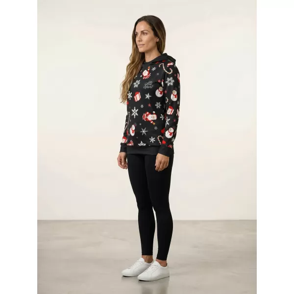  Premium-Sweatshirt für Damen ALTISPORT VOJ/ALWVN1MI01 SCHWARZ 