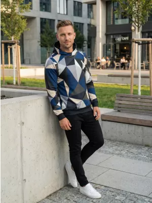 Premium-Sweatshirt für Herren ALTISPORT VOJ/ALM007MI01 MARINEBLAU/BRAUN