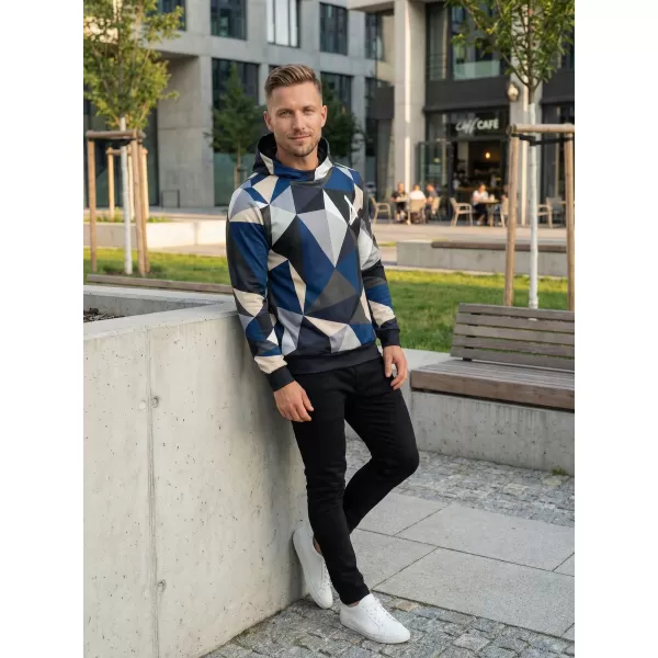  Premium-Sweatshirt für Herren ALTISPORT VOJ/ALM007MI01 MARINEBLAU/BRAUN 
