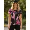 Hochwertiges Funktions-T-Shirt für Damen ALTISPORT VOJ/ALW010TR01 SCHWARZ/HELLROSA