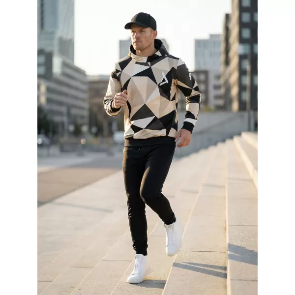  Premium-Sweatshirt für Herren ALTISPORT VOJ/ALM007MI01 BRAUN 