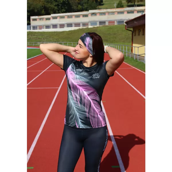  Hochwertiges Funktions-T-Shirt für Damen ALTISPORT VOJ/ALW001TR01 SCHWARZ/HELLROSA 