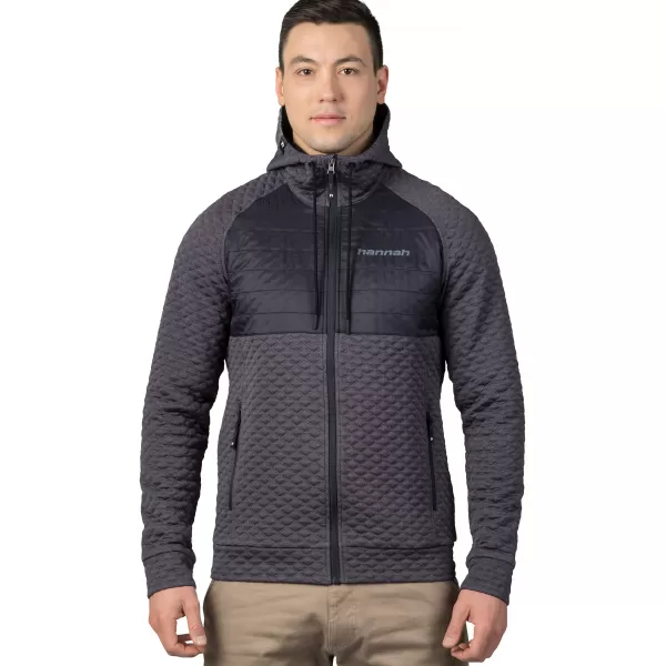  Herren-Sweatshirt HANNAH QUIL II ASPHALTMEL/ANTHRAZIT 