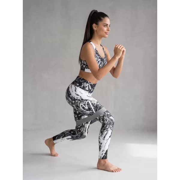 Lange Premium-Leggings für Damen ALTISPORT VOJ/ALW018LEG01 SCHWARZ UND WEIß 