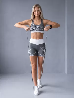 Kurze Premium-Leggings für Damen ALTISPORT VOJ/ALW022LEG03 GRAU