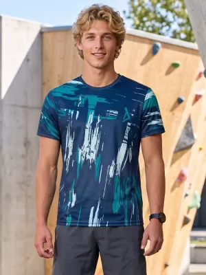 Hochwertiges Funktions-T-Shirt für Herren ALTISPORT VOJ/ALM010TR01 BLAU/SMARAGD