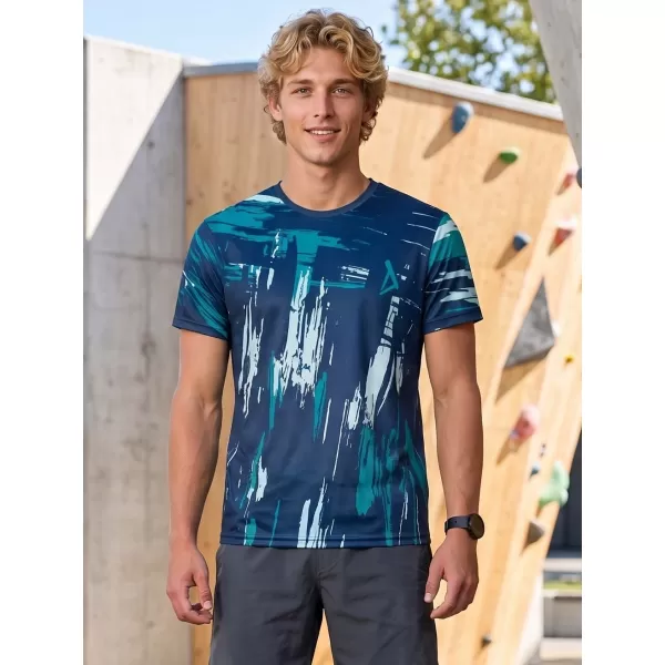  Hochwertiges Funktions-T-Shirt für Herren ALTISPORT VOJ/ALM010TR01 BLAU/SMARAGD 