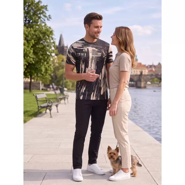  Hochwertiges Funktions-T-Shirt für Herren ALTISPORT VOJ/ALM010TR01 SCHWARZ BRAUN 