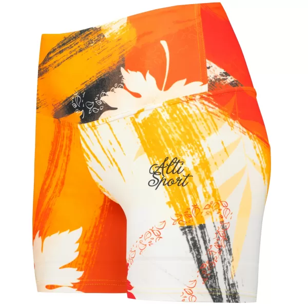  Kurze Premium-Leggings für Damen ALTISPORT VOJ/ALW019LEG03 ORANGE 