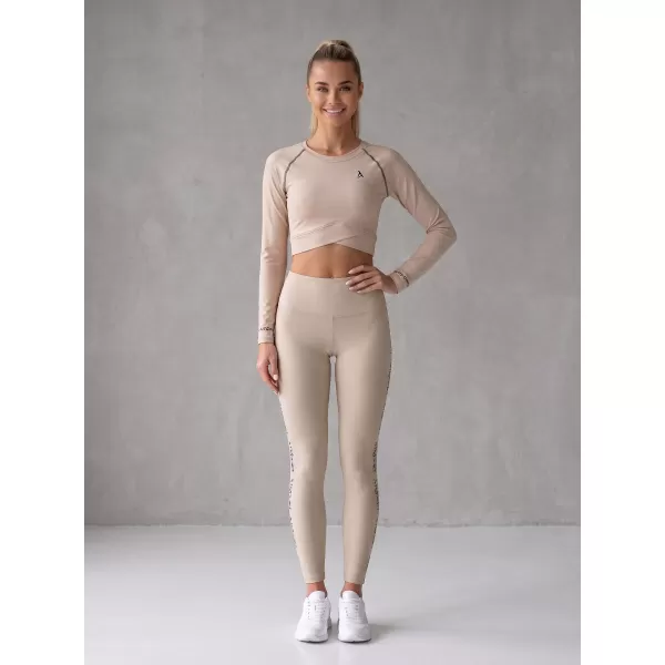  Lange Premium-Leggings für Damen ALTISPORT VOJ/ALW021LEG01 BRAUN 