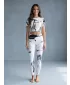 Lange Premium-Leggings für Damen ALTISPORT VOJ/ALW010LEG01 WEIß