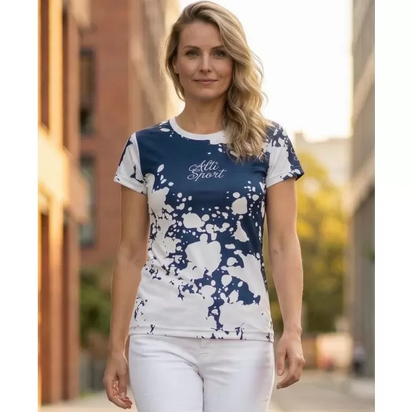  Hochwertiges Funktions-T-Shirt für Damen ALTISPORT VOJ/ALW012TR01 WEIß BLAU 