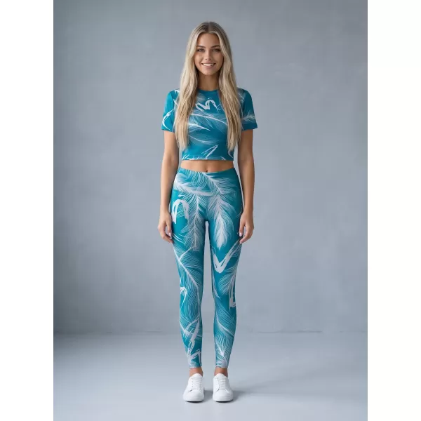  Lange Premium-Leggings für Damen ALTISPORT VOJ/ALW001LEG01 SMARAGD 
