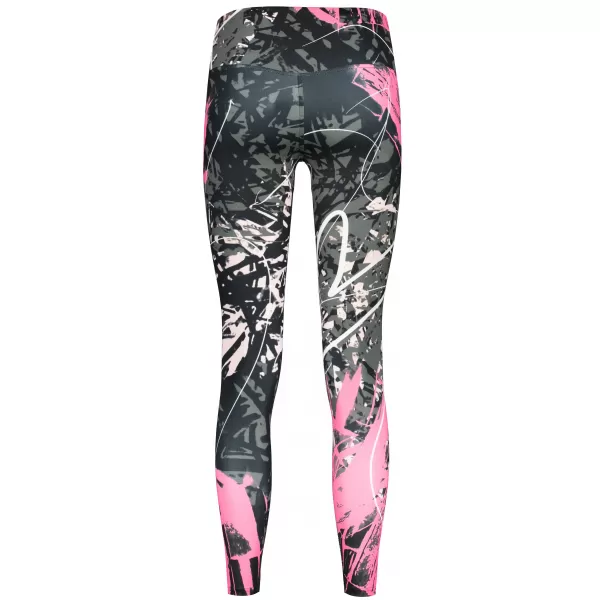  Lange Premium-Leggings für Damen ALTISPORT VOJ/ALW018LEG01 SCHWARZ ROSA 
