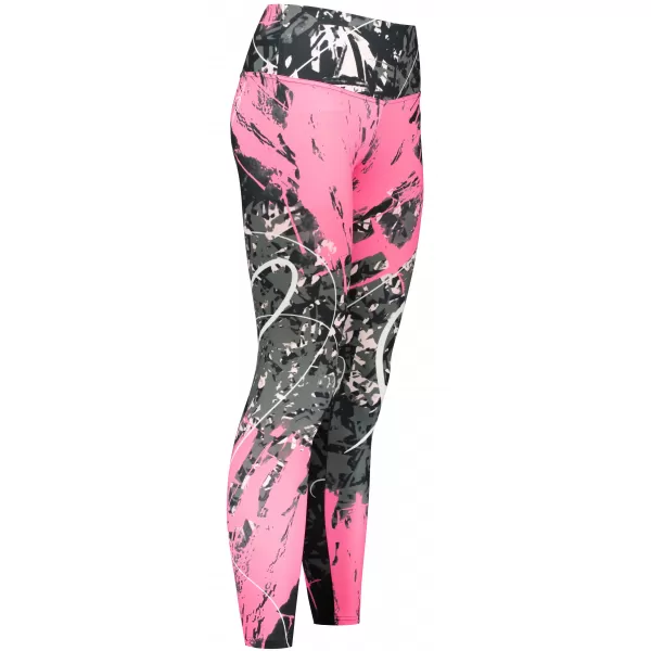  Lange Premium-Leggings für Damen ALTISPORT VOJ/ALW018LEG01 SCHWARZ ROSA 