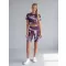 Damen-Leggings oberhalb des Knies Premium ALTISPORT VOJ/ALW001LEG02 LILA/WEIß